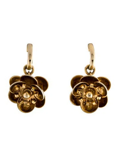 Pre-owned Jennifer Behr Flower Drop Earrings In Multicolor