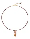 Jennifer Behr Freya Oval-cut Necklace In Brown