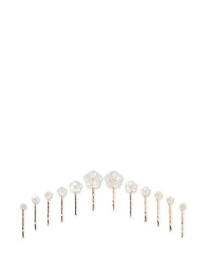Jennifer Behr Geneva Bobby Pin Set In Gold