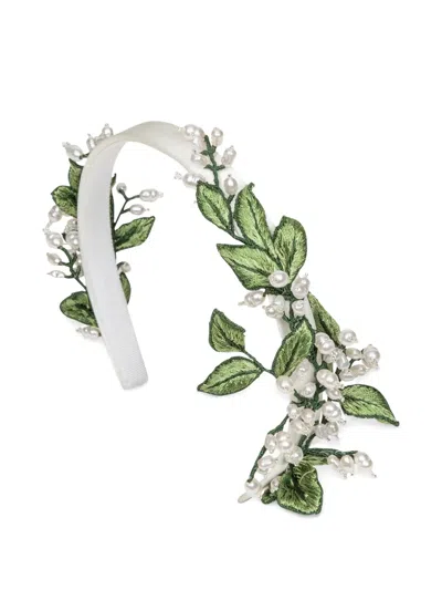 Jennifer Behr Geneva Headband In ニュートラル