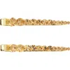 Jennifer Behr Giada Set Of 2 Crystal Embellished Alligator Clips In Golden