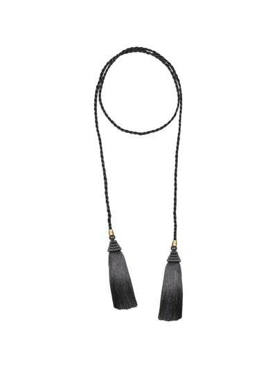 Jennifer Behr Gigi Tassel-detail Necklace In Metallic
