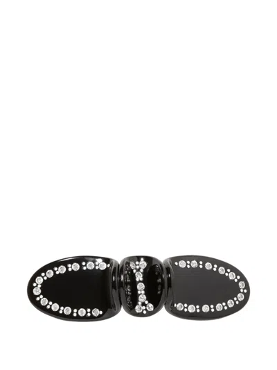 Jennifer Behr Gladys Crystal Barrette In Black