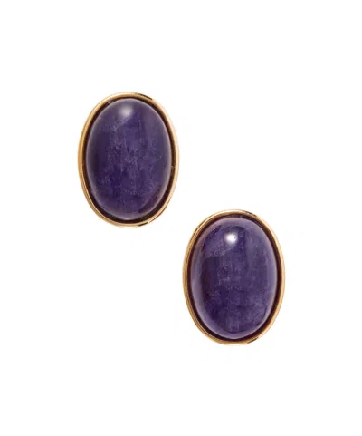 Jennifer Behr Elaine Gold-tone Amethyst Earrings In Multi