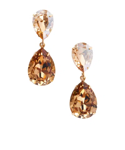 Jennifer Behr Judy Gold-plated Crystal Earrings