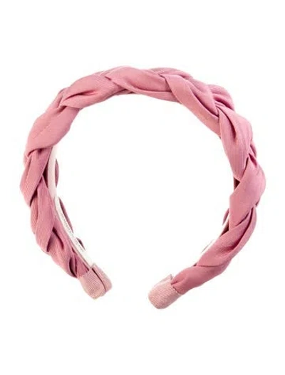Pre-owned Jennifer Behr Grosgrain Headband In Pink