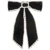 Jennifer Behr Lennox Bow Barrette In Black