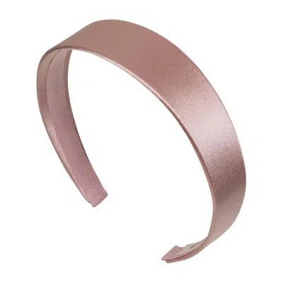 Jennifer Behr Lydia Silk Satin Headband In Almond