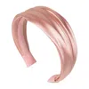 Jennifer Behr Natasha Draped-satin Headband In Pink