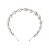 Jennifer Behr Kamila Crystal-embellished Headband In Silver