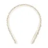 Jennifer Behr Crystal Embellished Headband In White/silver