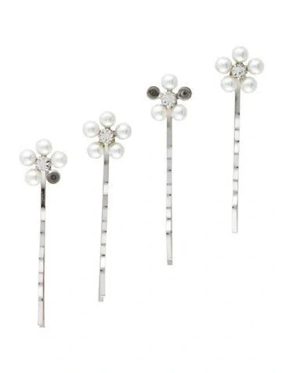 Pre-owned Jennifer Behr Hair Pin In Metallic/silver