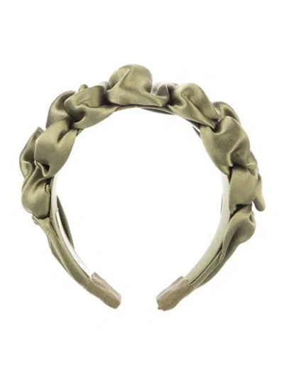 Pre-owned Jennifer Behr Hard Head Band In Green