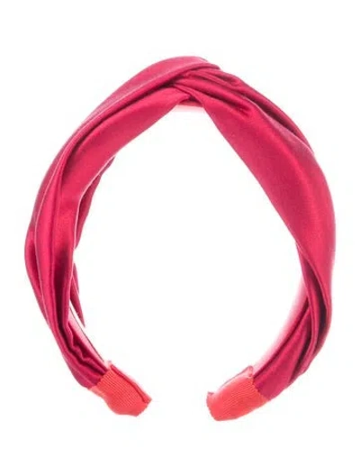 Pre-owned Jennifer Behr Hard Headband In Red