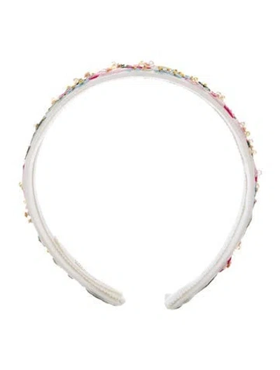 Pre-owned Jennifer Behr Hard Headband In White