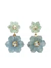 Jennifer Behr Hattie Flower Earrings In Multi