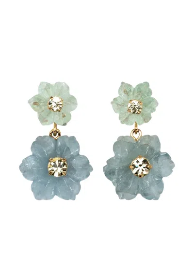 Jennifer Behr Hattie Flower Earrings In Multi