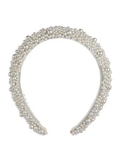 Pre-owned Jennifer Behr Headband In White