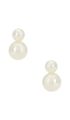 Jennifer Behr Iris Pearl-detail Earrings In Ivory