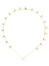 Jennifer Behr Iris Pearl Embellished Headband In Gold