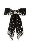Jennifer Behr Isabelle Bow Barrette In Black
