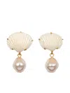 Jennifer Behr Isola Faux-pearl Drop Earrings In Metallic