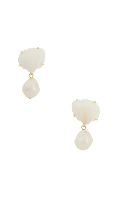 Jennifer Behr Isola Earrings In Ivory