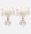 Jennifer Behr Isola Faux-pearl Drop Earrings In Metallic