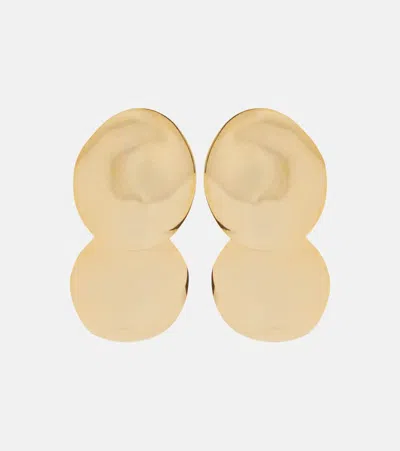 Jennifer Behr Issey Double Disc 18kt Gold-plated Drop Earrings