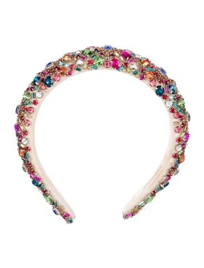 Pre-owned Jennifer Behr Jeweled Headband In Neutrals