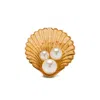 Jennifer Behr Gold  White Earrings In Gold