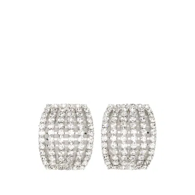 Jennifer Behr Crystal-embellished Earrings In Silver