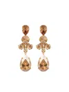 Jennifer Behr Jilian Crystal Drop Earrings In Gold