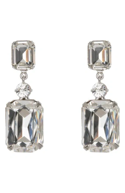 Jennifer Behr Justine Crystal-embellished Earrings In Silver