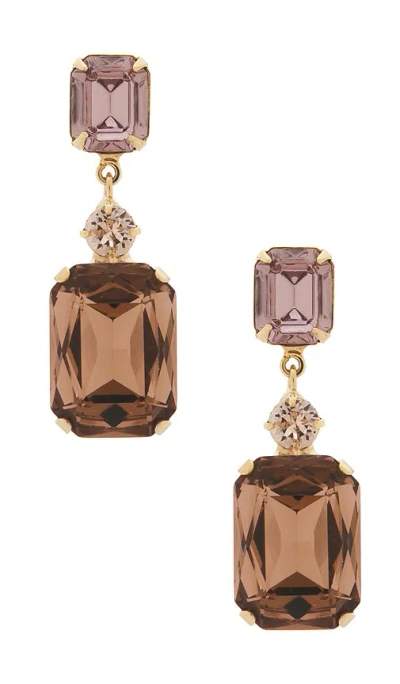Jennifer Behr Justine Earrings In Brown