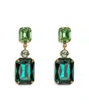 Jennifer Behr Justine Gemstone & Crystal Drop Earrings In Green
