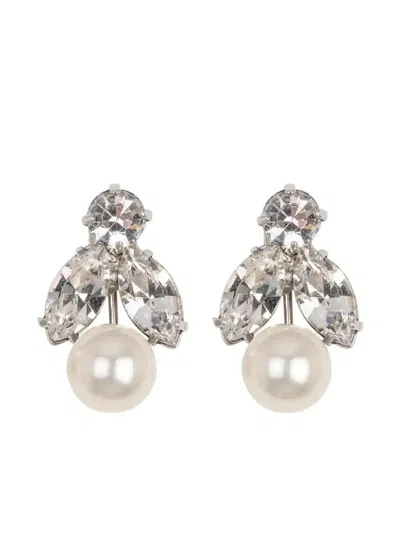 Jennifer Behr Kaide Embellished Earrings In Silver