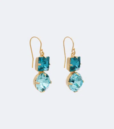 Jennifer Behr Kaiden 18kt Gold-plated Drop Earrings In Blue