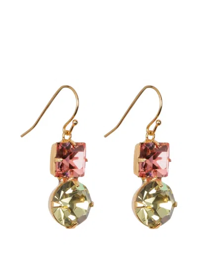 Jennifer Behr Kaiden Crystal-embellished Drop Earrings In Multi