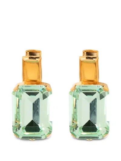 Jennifer Behr Kara Hair Clips (set Of Two) In Grün