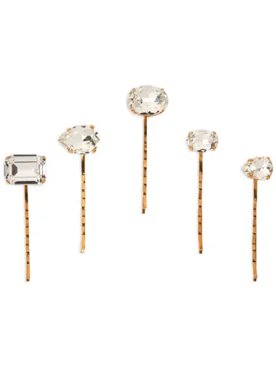 Jennifer Behr Karina Bobbt Pin Set In Gold