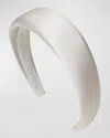 Jennifer Behr Kate Silk Headband In Cream
