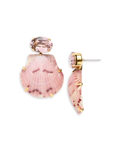 Jennifer Behr Kauai Shell Earrings In Pink