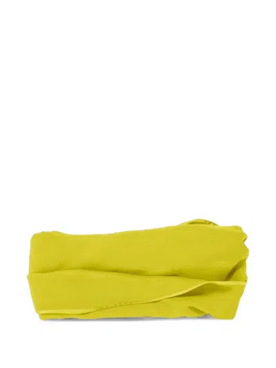Jennifer Behr Kaylee Silk-satin Headwrap In Green