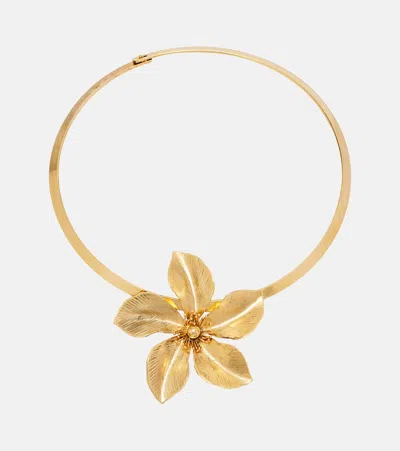 Jennifer Behr Keala Floral Pendant Necklace In Red