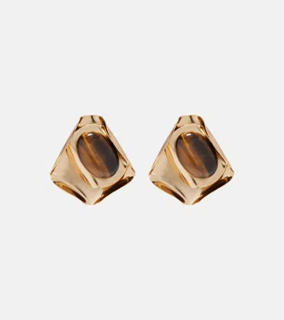 Jennifer Behr Kendall Embellished Earrings In Gold