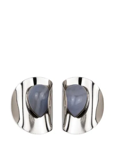 Jennifer Behr Keziah Agate Earrings In Metallic