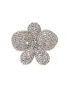 Jennifer Behr Kiarra Pave Flower Brooch In Metallic