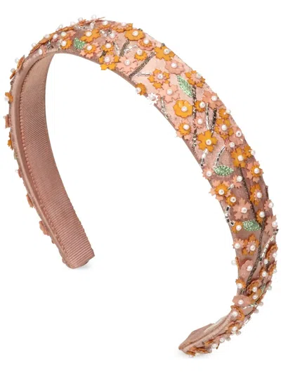 Jennifer Behr Kiera Headband In Almond