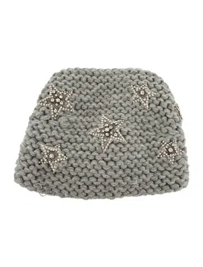 Pre-owned Jennifer Behr Knit Headband In Gray